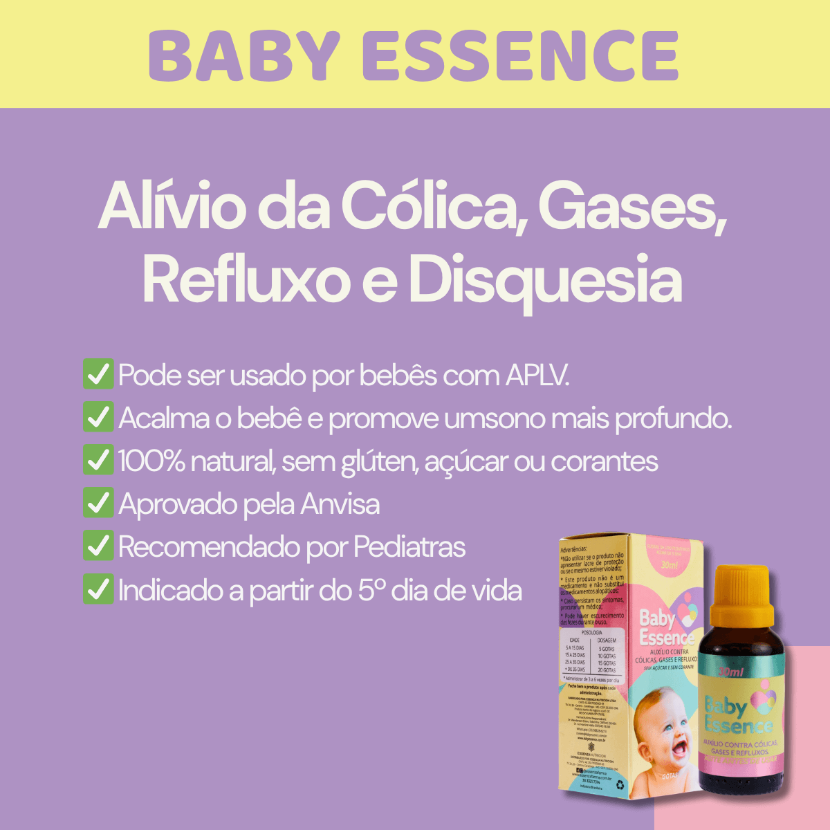 Kit Linha Baby - Baby Essence + Baby D + Baby Fer