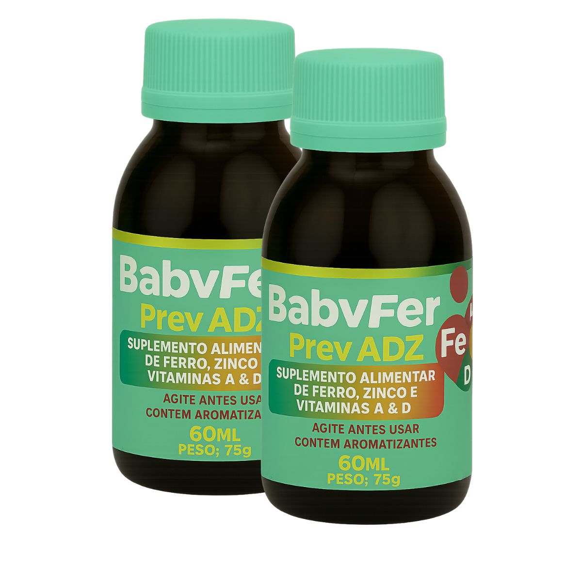 Baby Fer 60ml - Suplemento alimentar de Ferro Albion, Zinco Albion e Vitaminas A e D
