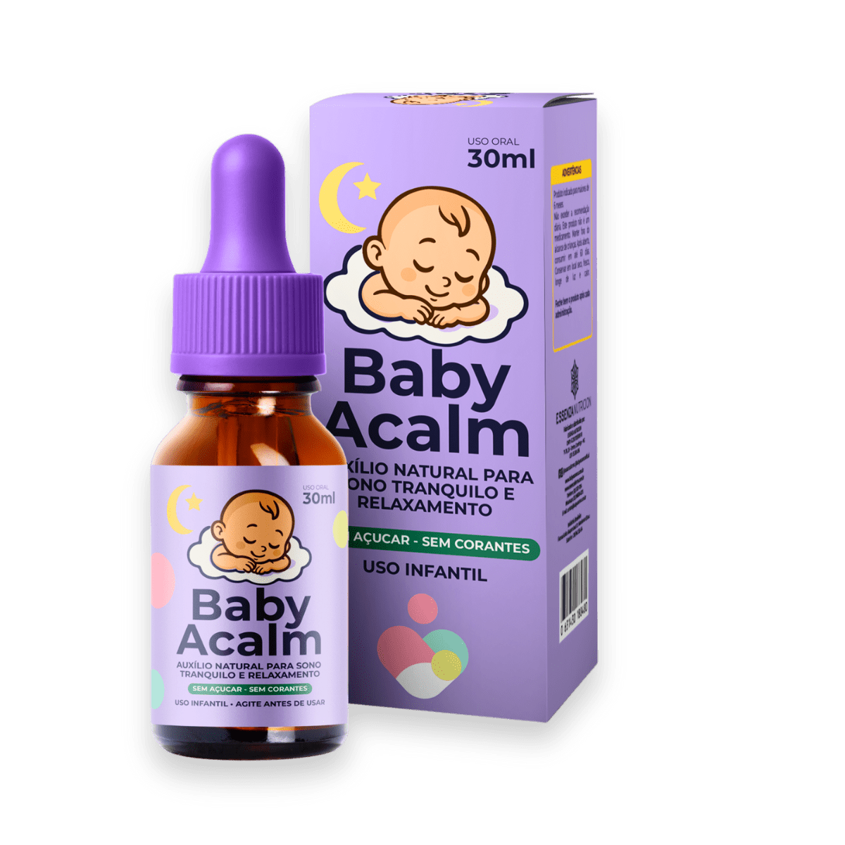 Baby Acalm 30ml - Auxílio Natural para Sono Profundo, Relaxamento