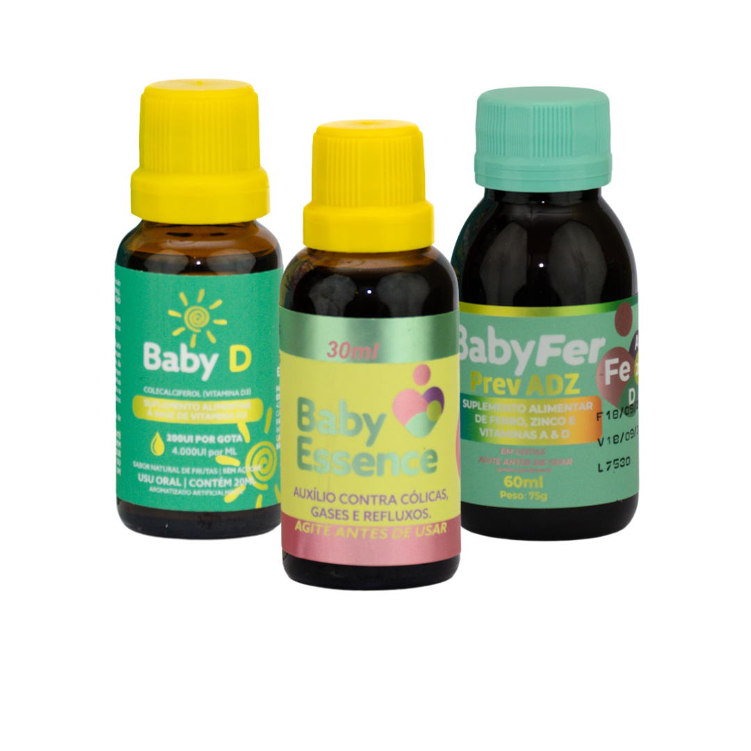 Kit Linha Baby - Baby Essence + Baby D + Baby Fer