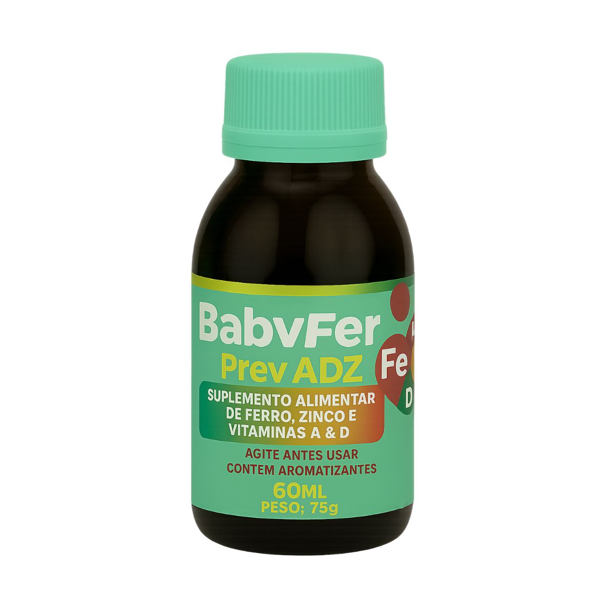 Baby Fer 60ml - Suplemento alimentar de Ferro Albion, Zinco Albion e Vitaminas A e D