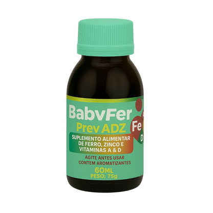 Baby Fer 60ml - Suplemento alimentar de Ferro Albion, Zinco Albion e Vitaminas A e D