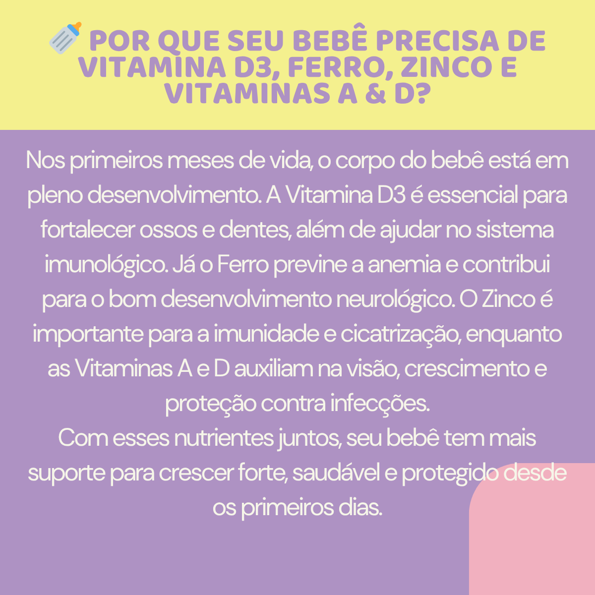 Kit Linha Baby - Baby Essence + Baby D + Baby Fer