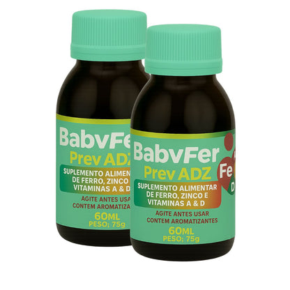 Baby Fer 60ml - Suplemento alimentar de Ferro Albion, Zinco Albion e Vitaminas A e D