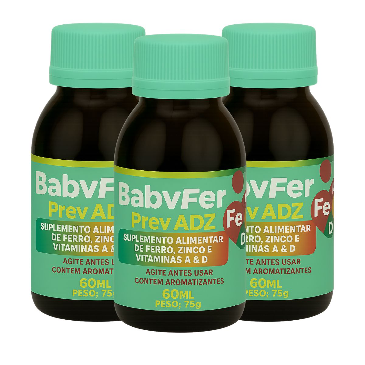 Baby Fer 60ml - Suplemento alimentar de Ferro Albion, Zinco Albion e Vitaminas A e D