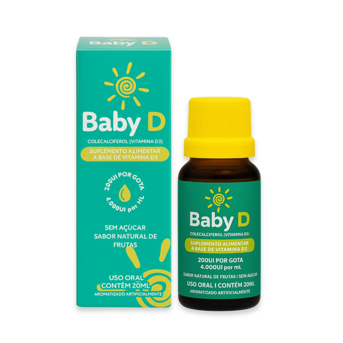 Baby D 20ml - Suplemento alimentar à base de Vitamina D3