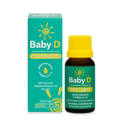 Baby D 20ml - Suplemento alimentar à base de Vitamina D3