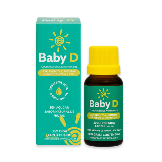 Baby D 20ml - Suplemento alimentar à base de Vitamina D3