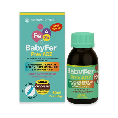 Baby Fer 60ml - Suplemento alimentar de Ferro Albion, Zinco Albion e Vitaminas A e D