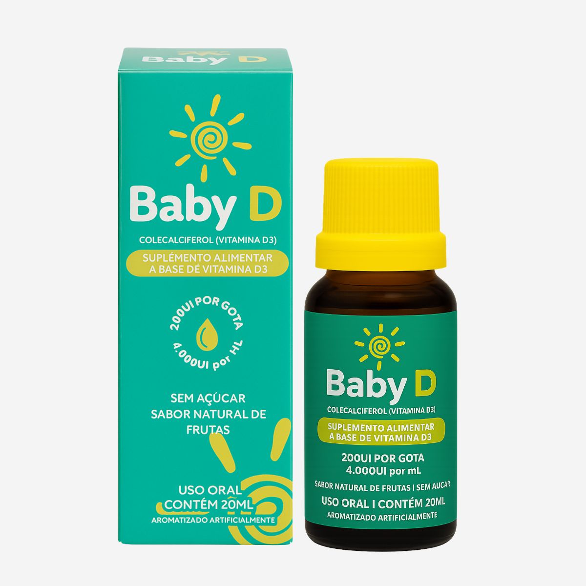 Baby D 20ml - Suplemento alimentar à base de Vitamina D3