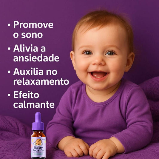 Baby Acalm 30ml - Auxílio Natural para Sono Profundo, Relaxamento e Equilíbrio Emocional - Linha Baby Essence