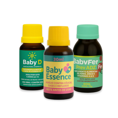 Kit Linha Baby - Baby Essence + Baby D + Baby Fer