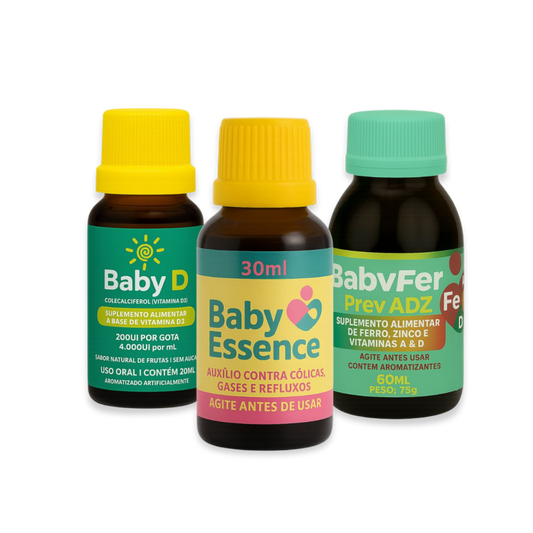 Kit Linha Baby - Baby Essence + Baby D + Baby Fer
