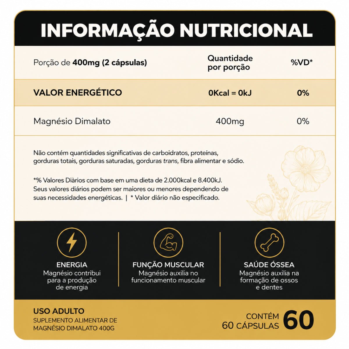 Alato 400 60 cápsulas - Magnésio Dimalato para Gestantes e Mamães - Linha Baby Essence
