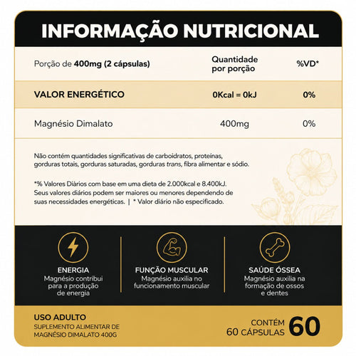 Alato 400 60 cápsulas - Magnésio Dimalato para Gestantes e Mamães - Linha Baby Essence