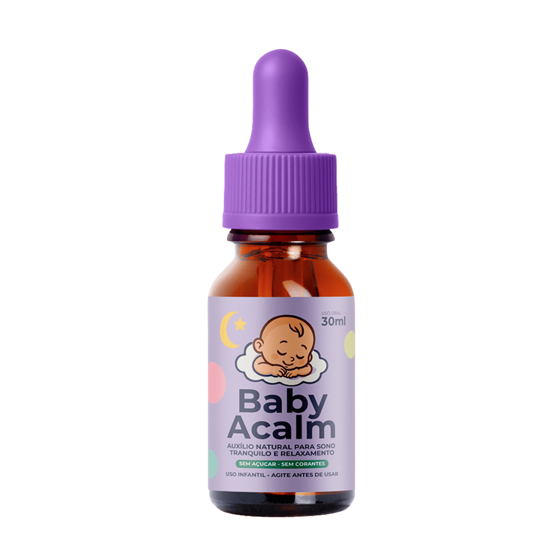 Baby Acalm 30ml - Auxílio Natural para Sono Profundo, Relaxamento e Equilíbrio Emocional - Linha Baby Essence