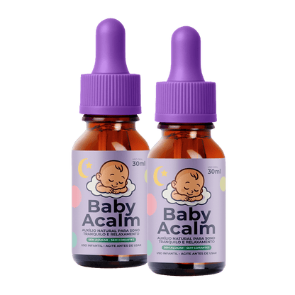 Baby Acalm 30ml - Auxílio Natural para Sono Profundo, Relaxamento e Equilíbrio Emocional - Linha Baby Essence