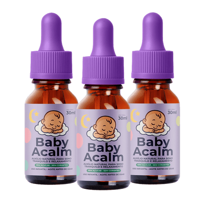 Baby Acalm 30ml - Auxílio Natural para Sono Profundo, Relaxamento e Equilíbrio Emocional - Linha Baby Essence