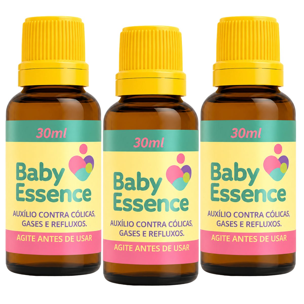 Baby Essence 30ml – Alívio Natural da Cólica, Gases, Refluxo e Disquesia - Linha Baby Essence