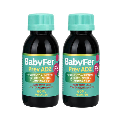 Baby Fer 60ml - Suplemento alimentar de Ferro Albion, Zinco Albion e Vitaminas A e D - Linha Baby Essence