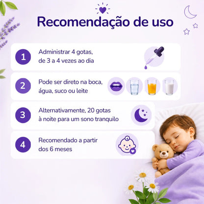 Baby Acalm 30ml - Auxílio Natural para Sono Profundo, Relaxamento e Equilíbrio Emocional - Linha Baby Essence
