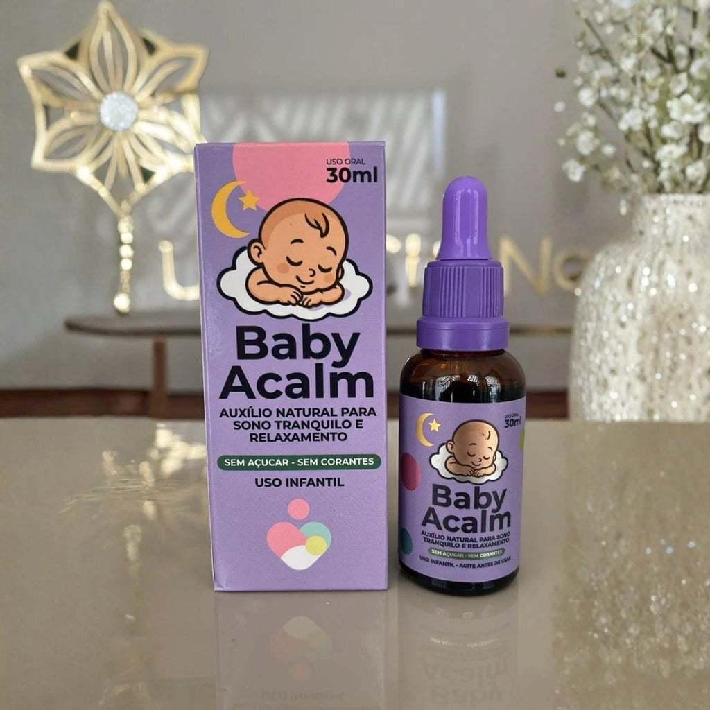 Baby Acalm 30ml - Auxílio Natural para Sono Profundo, Relaxamento e Equilíbrio Emocional - Linha Baby Essence