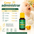Baby D 20ml - Suplemento alimentar à base de Vitamina D3 - Linha Baby Essence