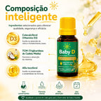 Baby D 20ml - Suplemento alimentar à base de Vitamina D3 - Linha Baby Essence