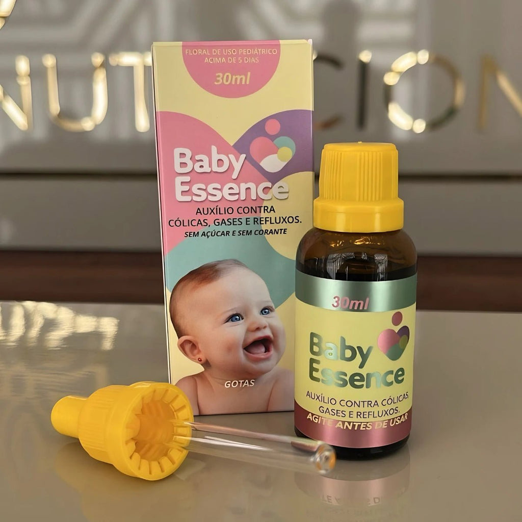 Baby Essence 30ml – Alívio Natural da Cólica, Gases, Refluxo e Disquesia - Linha Baby Essence