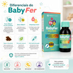 Baby Fer 60ml - Suplemento alimentar de Ferro Albion, Zinco Albion e Vitaminas A e D - Linha Baby Essence