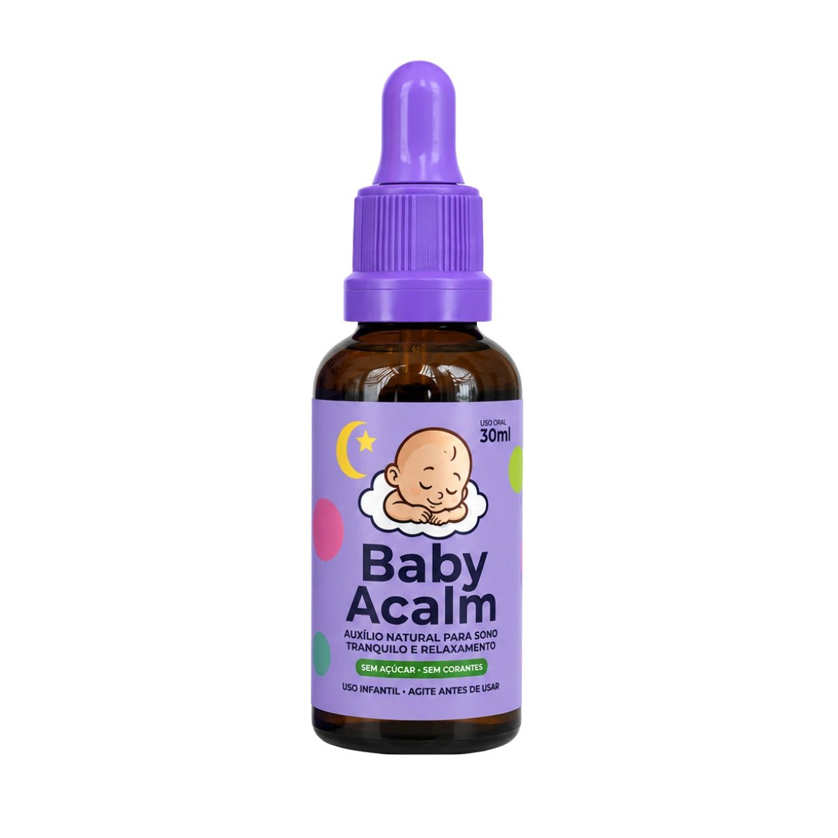 Baby Acalm 30ml - Auxílio Natural para Sono Profundo, Relaxamento e Equilíbrio Emocional - Linha Baby Essence