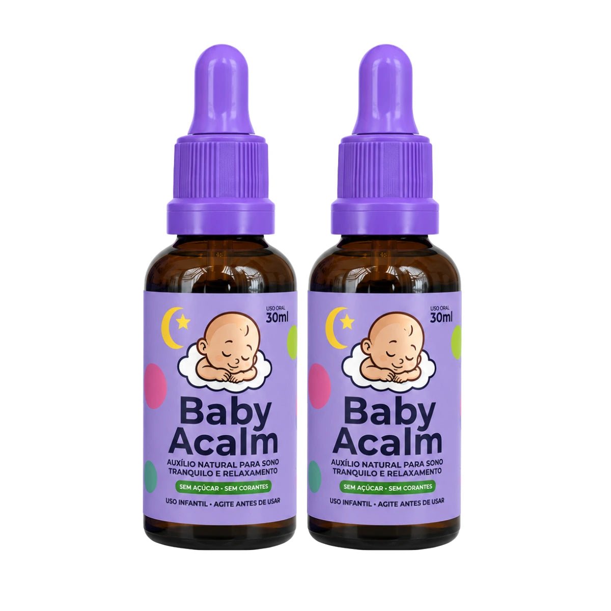 Baby Acalm 30ml - Auxílio Natural para Sono Profundo, Relaxamento e Equilíbrio Emocional - Linha Baby Essence