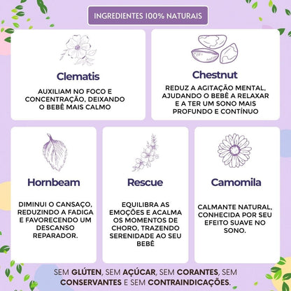 Baby Acalm 30ml - Auxílio Natural para Sono Profundo, Relaxamento e Equilíbrio Emocional - Linha Baby Essence