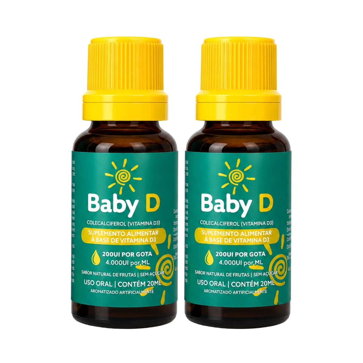 Baby D 20ml - Suplemento alimentar à base de Vitamina D3 - Linha Baby Essence