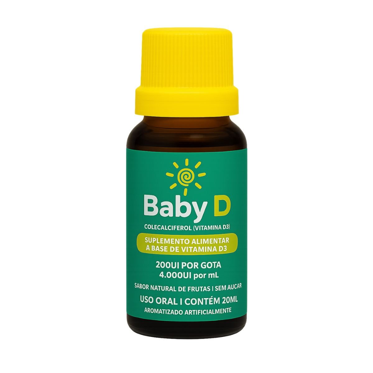 Baby D 20ml - Suplemento alimentar à base de Vitamina D3 - Linha Baby Essence