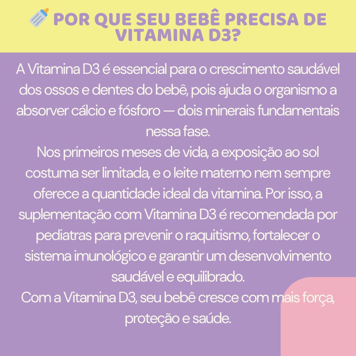 Baby D 20ml - Suplemento alimentar à base de Vitamina D3 - Linha Baby Essence