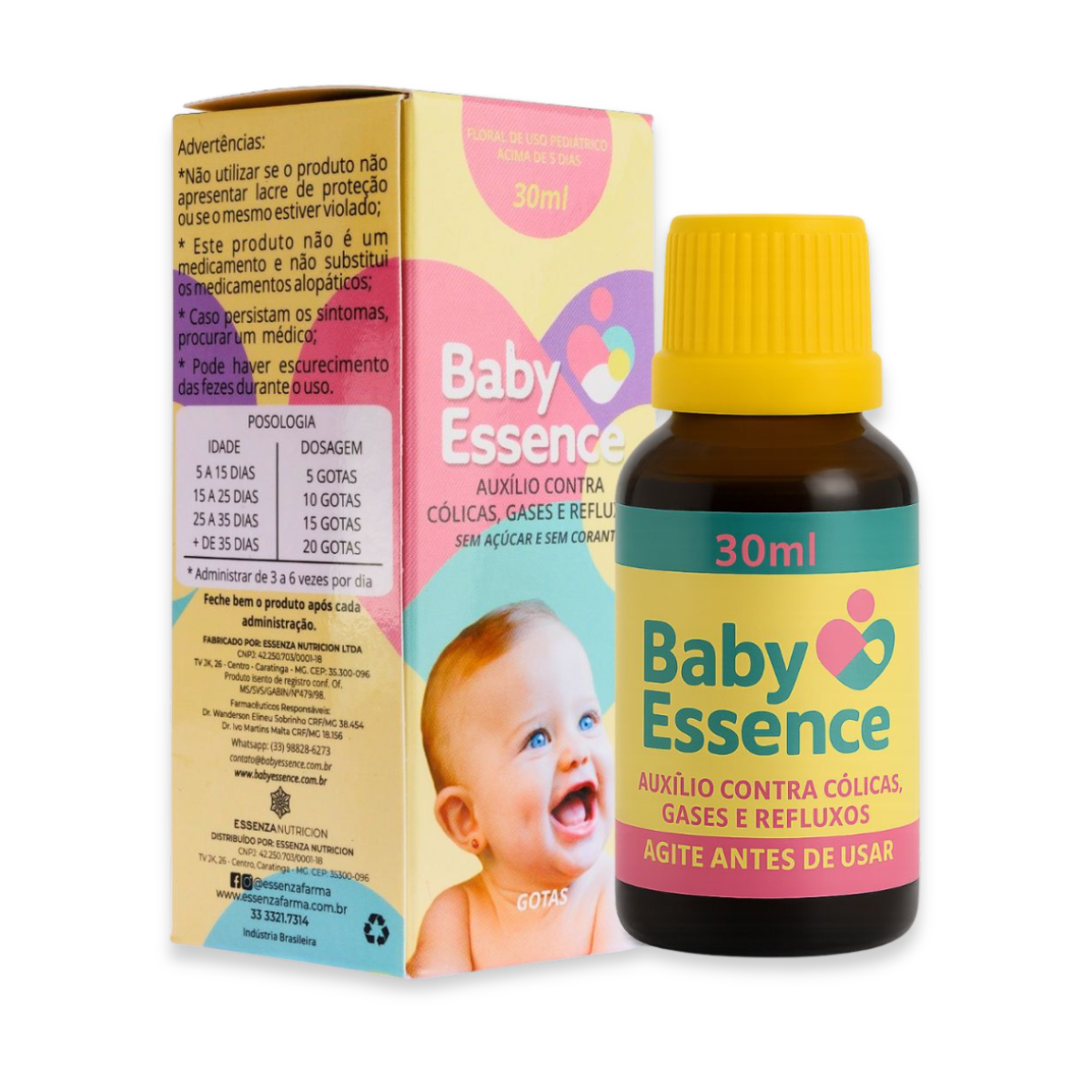 SUPER KIT PREMIUM Baby Essence + Baby Acalm + Baby D + Baby Fer - Linha Baby Essence