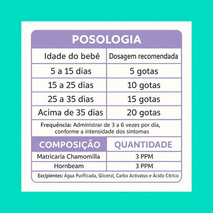 Baby Essence 30ml – Alívio Natural da Cólica, Gases, Refluxo e Disquesia - Linha Baby Essence