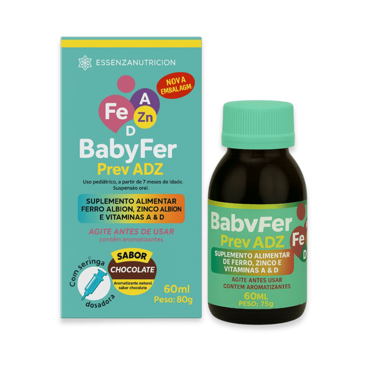 Kit Equilíbrio Completo - Baby Acalm + Baby Fer + Baby D - Linha Baby Essence