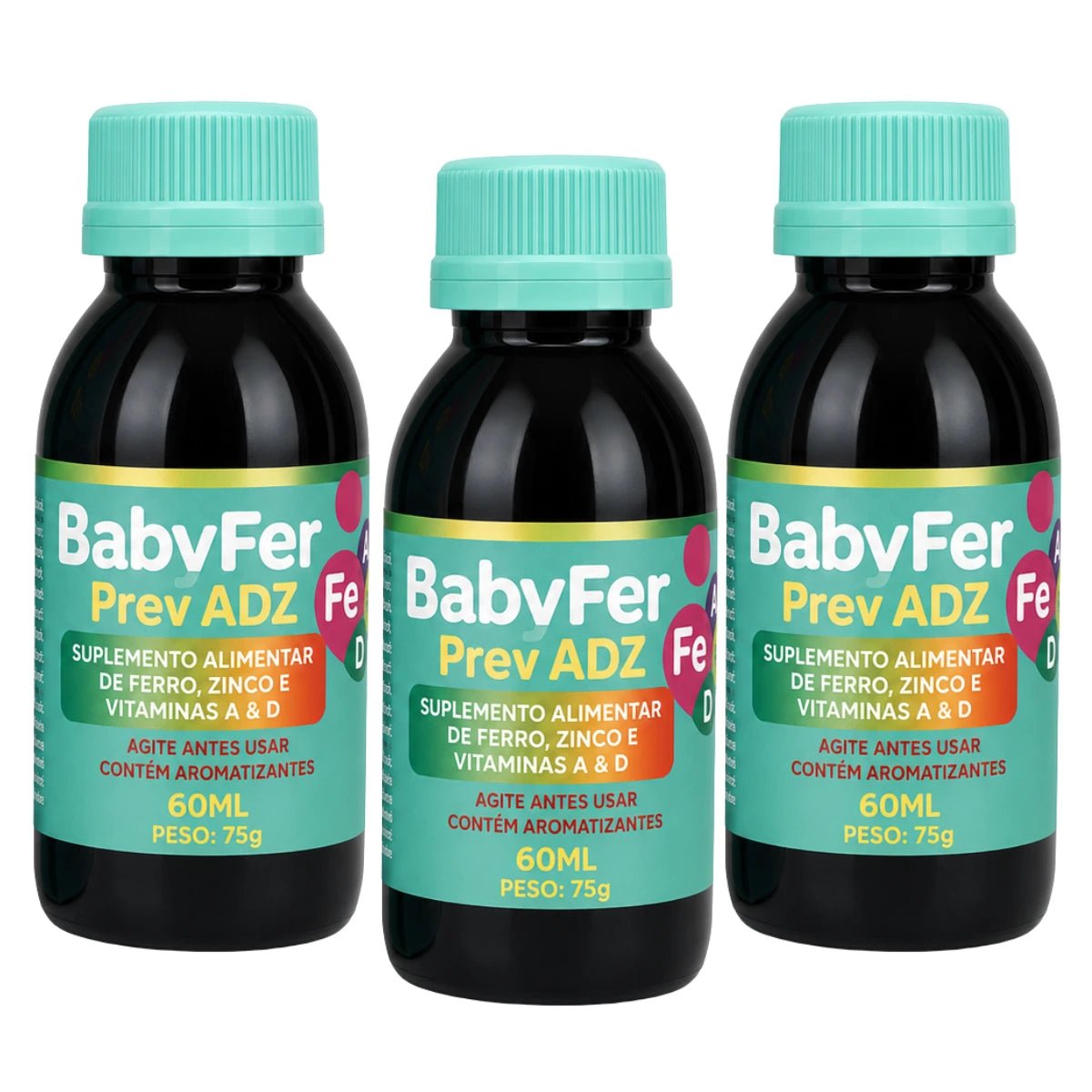 Baby Fer 60ml - Suplemento alimentar de Ferro Albion, Zinco Albion e Vitaminas A e D - Linha Baby Essence