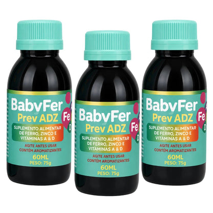 Baby Fer 60ml - Suplemento alimentar de Ferro Albion, Zinco Albion e Vitaminas A e D - Linha Baby Essence