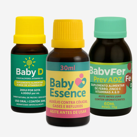Kit Linha Baby - Baby Essence + Baby D + Baby Fer