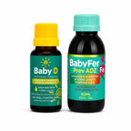 Kit Crescer Forte: Baby D + Baby Fer - Linha Baby Essence