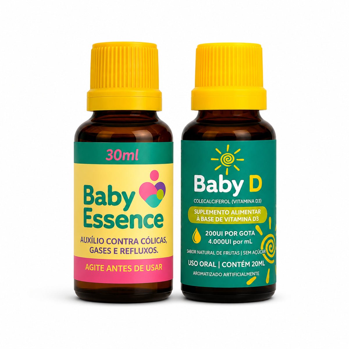 Kit Cuidado Essencial: Baby Essence + Baby D - Linha Baby Essence