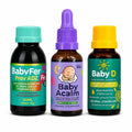 Kit Equilíbrio Completo - Baby Acalm + Baby Fer + Baby D - Linha Baby Essence