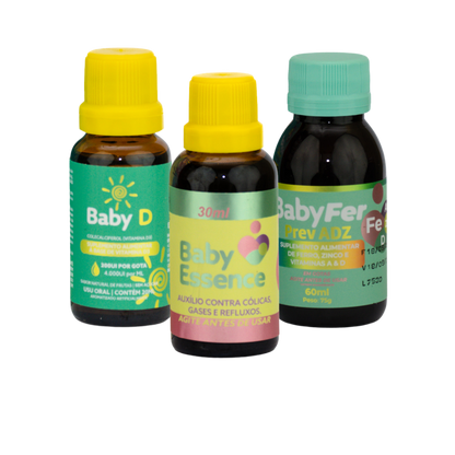 Kit Linha Baby - Baby Essence + Baby D + Baby Fer