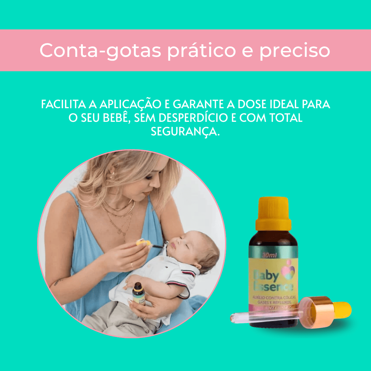 Baby Essence 30ml – Alívio das Cólicas, Gases, Refluxo e Disquesia