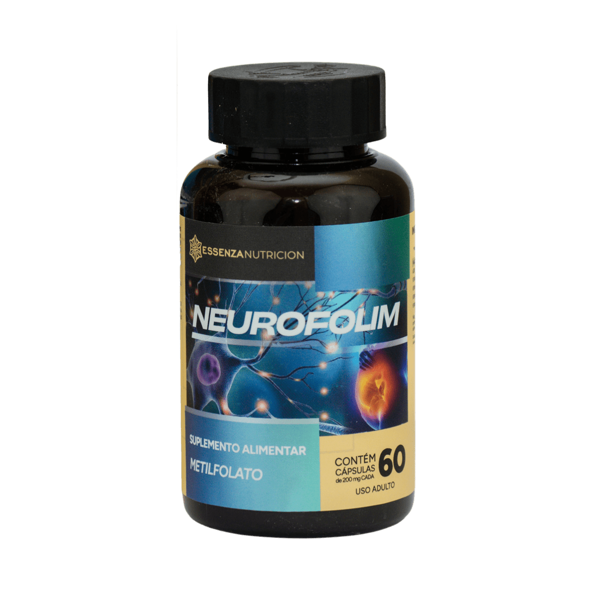 Neurofolim 60 Cápsulas - Vitaminas para Gestantes e Desenvolvimento Neural do Feto - Linha Baby Essence