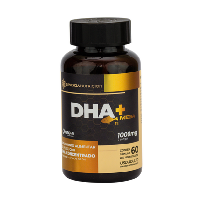 DHA + MEGA 60 cápsulas 1000 mg - Ômega 3 para Gestantes e Mamães – Suporte Nutricional Essencial