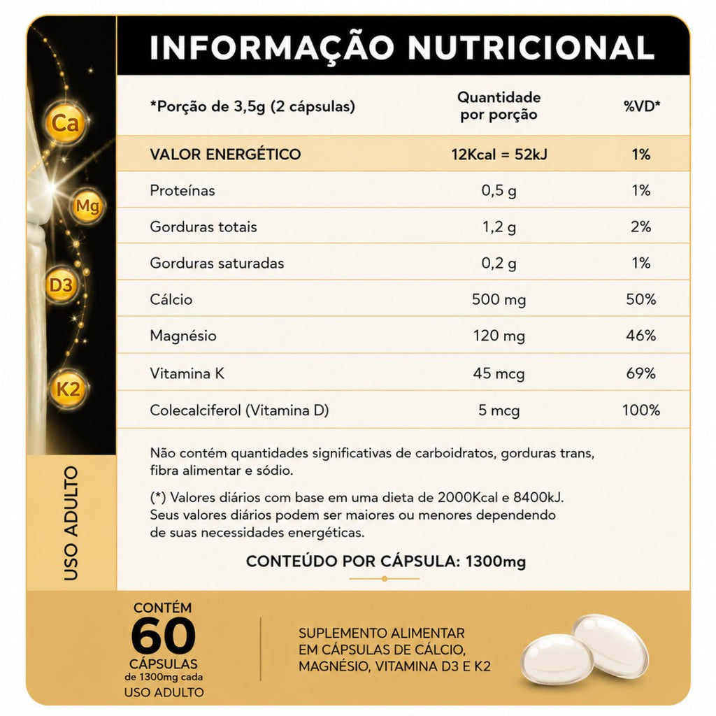 Osteo Sintesys 4 60 cápsulas - Fortalecimento Ósseo para Gestantes e Mamães - Linha Baby Essence